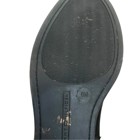 Tommy Hilfiger Shyenne Size 6 Black Tan Color Block Faux Leather Riding Boots - Picture 11 of 11